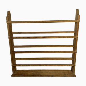 20th Century Swedish Style Plate Shelf in Natural Pine