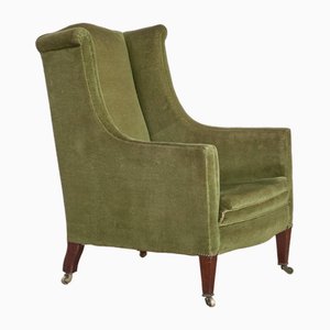 Green Wingback Chair from Hampton and Sons