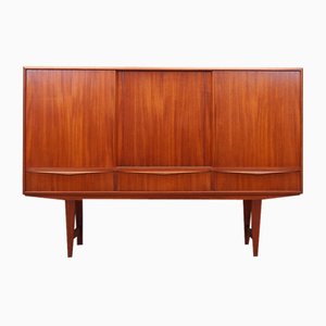 Danish Teak Highboard by E.W. Bach for Sejling Skabe, 1960s