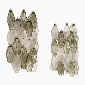 Wall Sconces with Polyhedrons by Carlo Scarpa for Venini, Set of 2