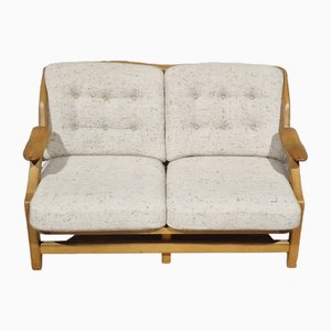 Mid-Century Grégoire Sofa in Oak attributed to Guilleme et Chambon