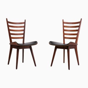 Curved Ladder Chairs by Cees Braakman for Pastoe, Holland, 1958, Set of 2
