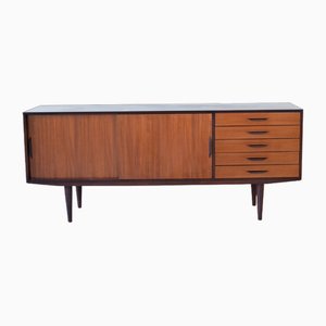 Danish Style Wooden Sideboard with Sliding Doors