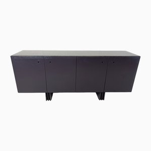 Credenza vintage blu scuro, anni '80