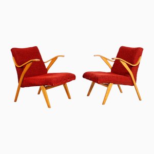 Armchairs in Oak, Set of 2