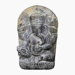 Estatua de piedra de Ganesh, década de 1800