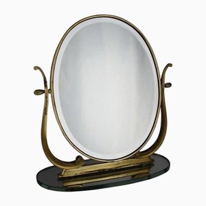 Espejo de mesa vintage, años 40