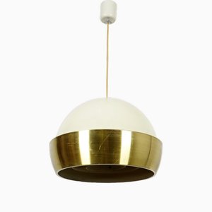 Pendant Lamp in Brass and Steel