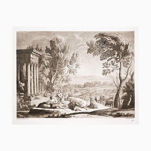 Ludovico Caracciolo según Claude Lorrain, Liber Veritatis, Grabado, 1815