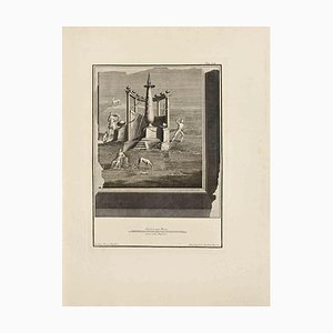 Ferdinando Campana, Tempio romano al vento, Acquaforte, XVIII secolo