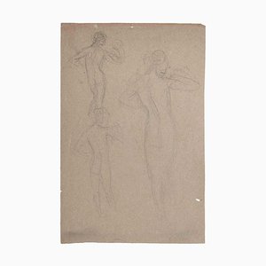 Gaspard Maillot, Akt, Bleistiftzeichnung, Frühes 20. Jahrhundert
