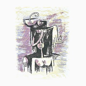 Wifredo Lam, Sans titre, Lithographie, 1974