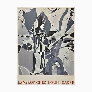 André Lanskoy, Affiche Vintage pour Galerie Louis Carré, Lithographie et Offset, 1957