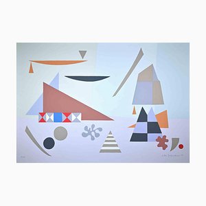 Otto Hofman, Abstract Composition, Screen Print, 1989