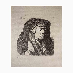 Charles Amand Durand nach Rembrandt, Die Mutter des Künstlers, Kupferstich, 19. Jh.