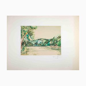 Reynold Arnould, Landscape, Watercolor, Mid-20th Century