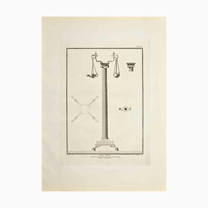 Aniello Cataneo, Oil Lamp, Etching, 18th Century