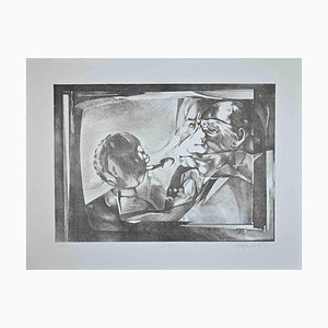 Christian Rickert, Interview, Lithograph, 1970s