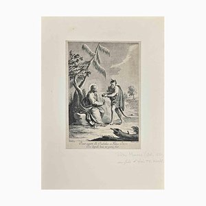 Pietro Monaco, Pfanne mit Cristo, Holzschnitt, 18. Jh.
