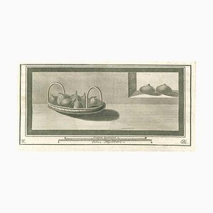 Autori vari, Still Life affresco, acquaforte, XVIII secolo