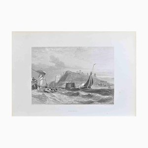 Lithographie, James Duffield Harding, Whitby, 19ème Siècle