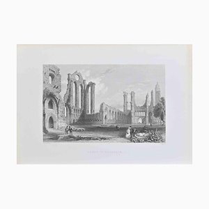 William Henry Bartlett, Abadía de Arbroath, litografía, siglo XIX
