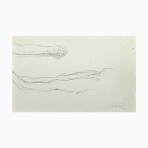 Gustave Bourgogne, Gli schizzi anatomici, Disegno a matita, metà del XX secolo