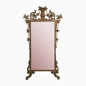 Espejo neoclásico de tamaño mediano, siglo XVIII