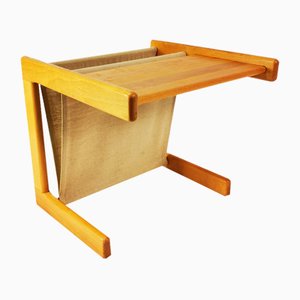 Modernist Small Table with a Newspaper Holder, Denmark, 1970s.
