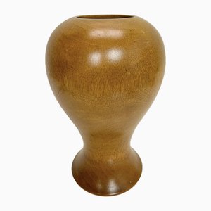 Vase Mid-Century en Teck Tourné, 1960s