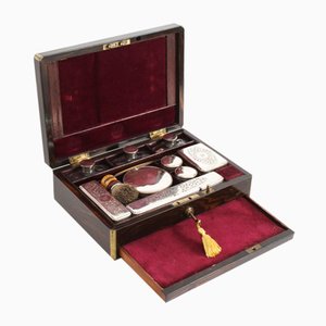 Antique Victorian Gentlemans Travelling Vanity Case, 1800s