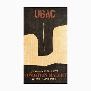 Raoul Ubac, Composición abstracta, Póster litográfico, 1978