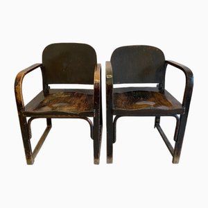 Beech Armchairs from Tatra, Czech Republic, 1930s, Set of 2