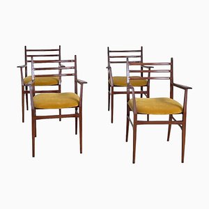 Trieste Dining Chairs by Guglielmo Ulrich for Saffa, Italy, 1960s, Set of 4