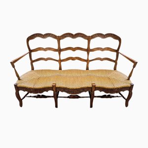 19th Century Provencal 3-Seater Sofa in Walnut