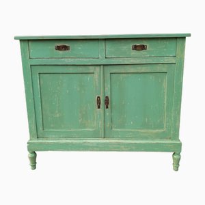 Green Lacquered Container Sideboard, 1890s