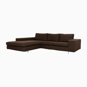 Whos Perfect Luca Fabric Corner Sofa in Brown Gray