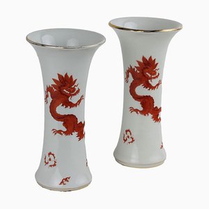 Vasen in China von Meissen, 2er Set