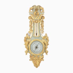 Barometer in Carved and Gilded Wood, 18th Century