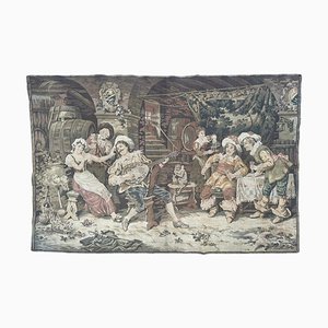 Antique French Aubusson Style Jacquard Tapestry, 1890s