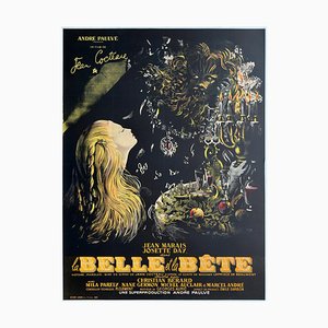 Poster La Belle et la Bête par Jean-Denis Malcles, France