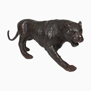 Tigre vintage in bronzo, anni '90