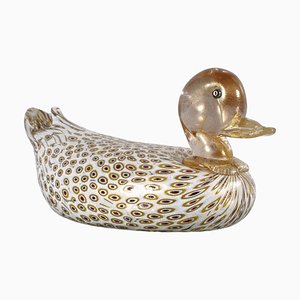 Murano Glass Duck attributed to A. Barbini, Italy, 1960s