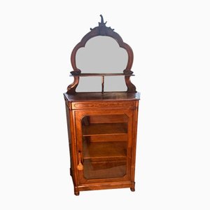 Louis Philippe Showcase in Walnut and Burl