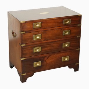 Military Campaign Chest of Drawers with Brass Handles from Harrods Kennedy
