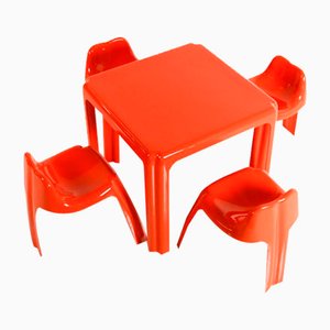 Mobilier de Salle à Manger Space Age par Patrick Gingembre pour Paulus, 1970s, Set de 5