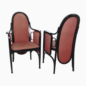 Butacas de Michael Thonet Mundus, década de 1890. Juego de 2