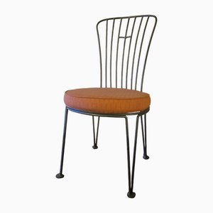 Sedia da giardino vintage in ghisa