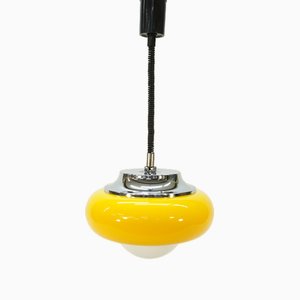 Lampe à Suspension Vintage Jaune Guzzini