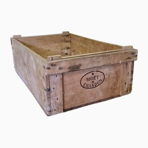 French Wooden Chest from Moët & Chandon, 1950s